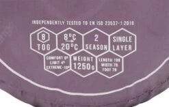 Vango Ember Single Sleeping Bag - Arctic Dusk -Outdoor Camping Gear ember single arctic dusk image 5