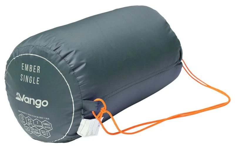 Vango Ember Single Sleeping Bag - Mineral Green 4 Vango Ember Single Sleeping Bag - Mineral Green - Image 4