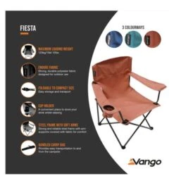 Vango Fiesta Chair - Brick -Outdoor Camping Gear fiesta chair 2 1
