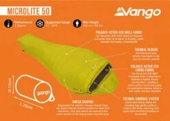 Vango Microlite 50 Sleeping Bag -Outdoor Camping Gear microlite 50 image 3