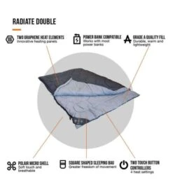 Vango Radiate Sleeping Bag (with Built-in Heater) - Double 8 Vango Radiate Sleeping Bag (with Built-in Heater) - Double -Outdoor Camping Gear radiate double 3 1 1