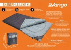 Vango Shangri-La Luxe XL Sleeping Bag 9 Vango Shangri-La Luxe XL Sleeping Bag -Outdoor Camping Gear shangri la luxe xl image 3